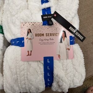 Room Service Cozy Wrap Robe - White